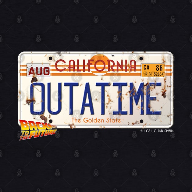 BACK TO THE FUTURE - LICENSE NUMBER PLATE - TIME MACHINE CAR by kooldsignsflix@gmail.com